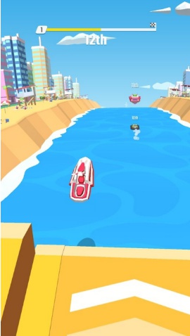 抛式快艇竞赛游戏截图2