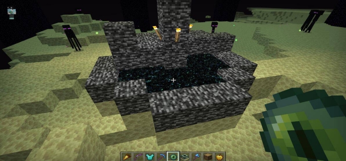 我的世界怎么从末地回去