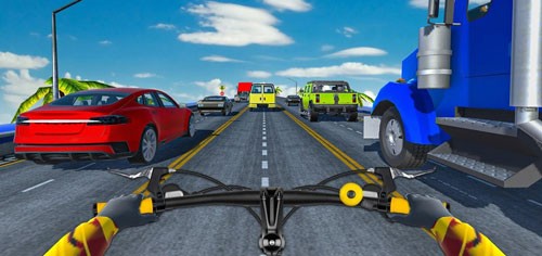 疯狂的自行车跑酷游戏截图1