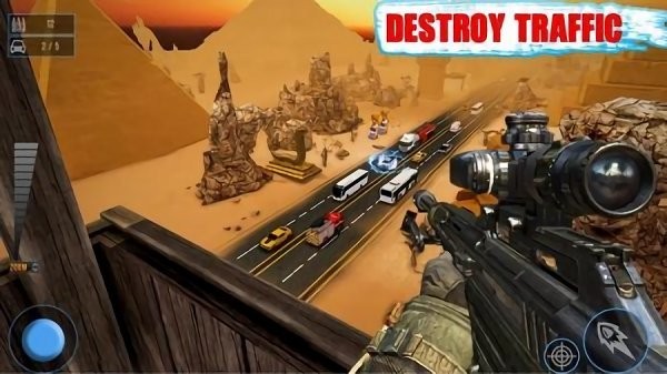 狙击手交通射手游戏截图1