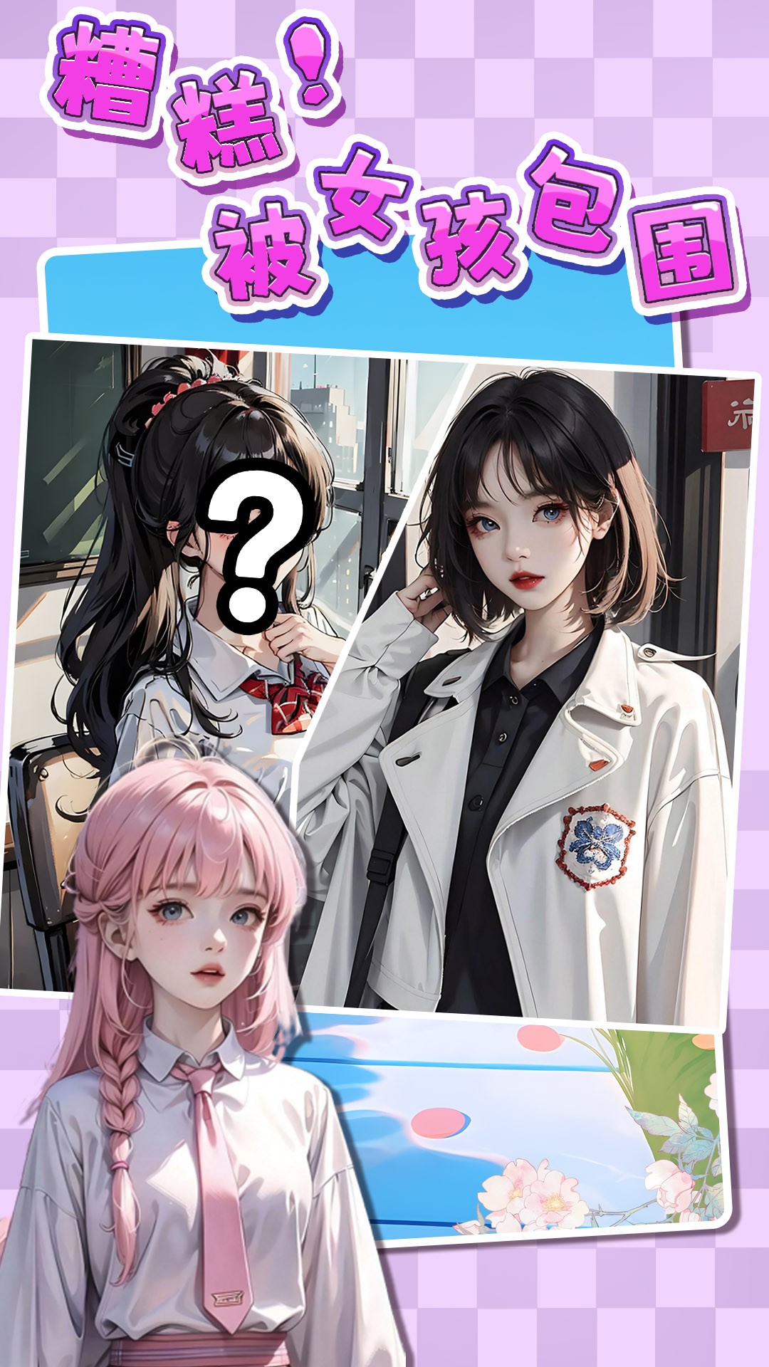 糟糕！被女孩包围了！游戏截图1