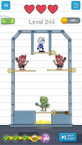 涂鸦拉针男孩游戏截图2