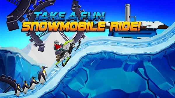 雪地摩托竞速赛游戏截图1