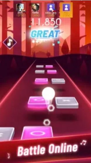 音乐瓷砖跳游戏截图1