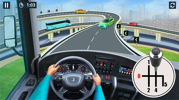 模拟驾驶大巴车 时速两百的游戏游戏截图1