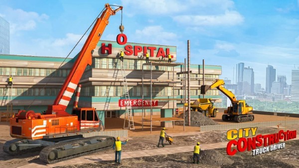城市建设卡车司机游戏截图1