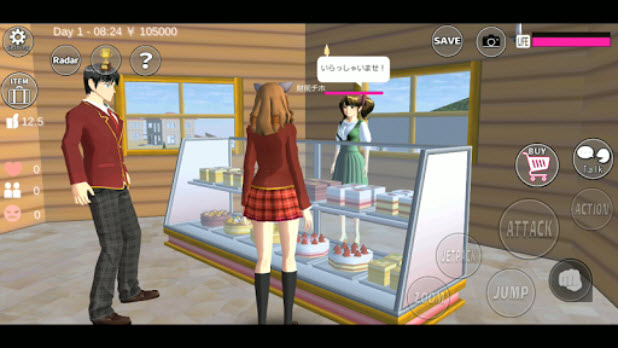 樱校 服装全解锁无限金币版游戏截图1