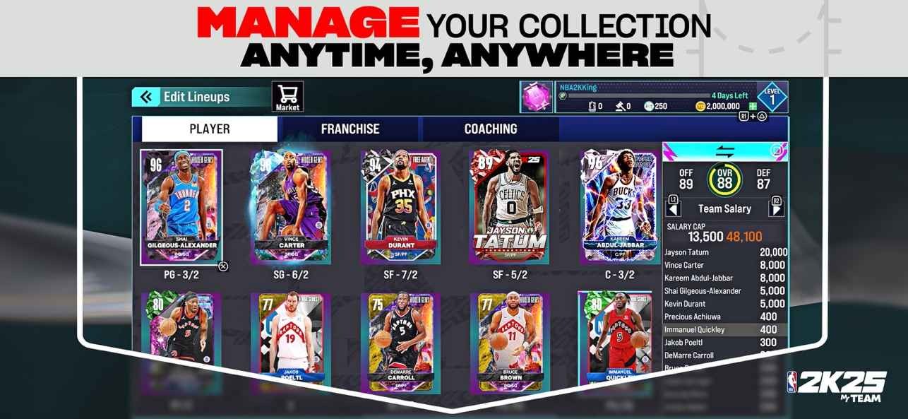 NBA2k25 国际服安卓版游戏截图4