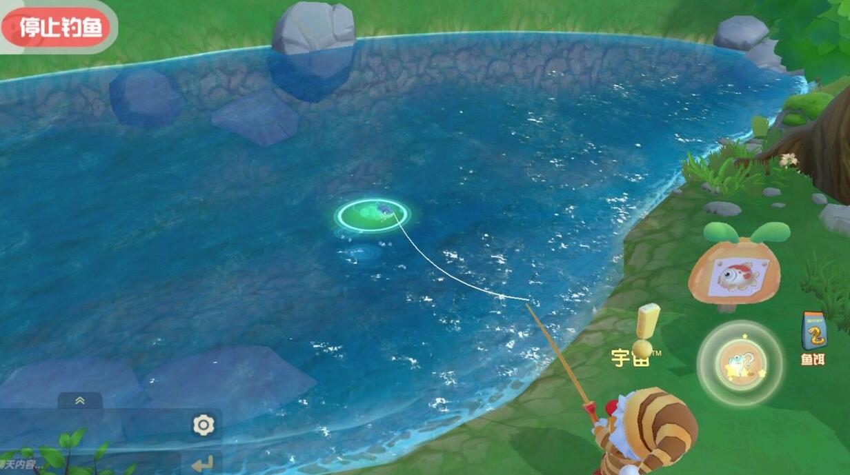 摩尔庄园哪里能钓到河童