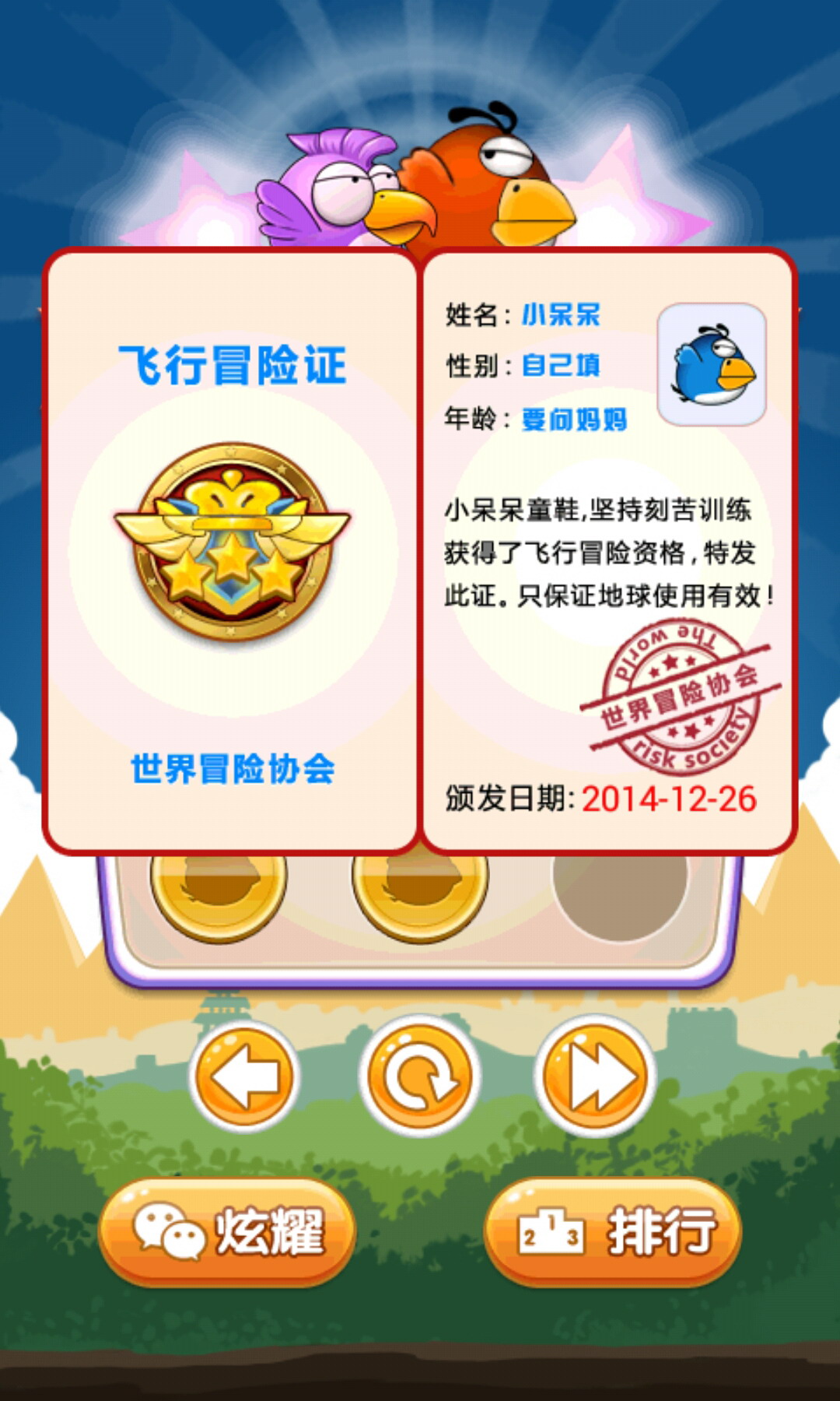 暴走小鸟游戏截图2